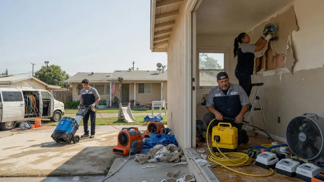 Water Damage Restoration in Farmersville, IL near me